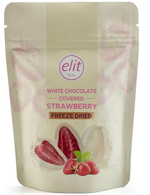 elit 화이트 초콜릿 커버드 스트로베리, 80g, 1개