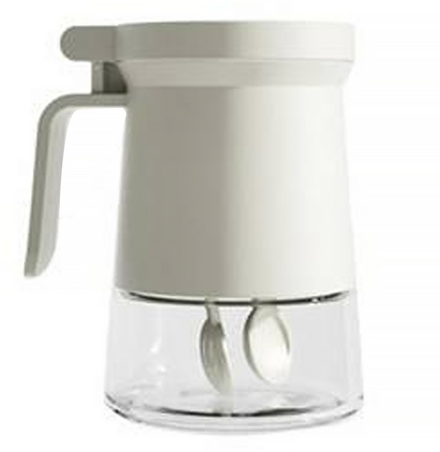 빌라트 유리 스푼 양념통, 350ml, 1개