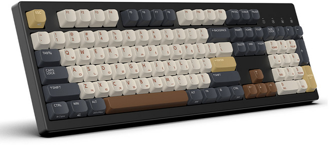 한성컴퓨터 듀얼 8K 가스켓 마그네틱 게이밍 기계식 유선 풀배열 키보드, 모카코코아, TFG Magnetox XF, 마그네틱축(자석축)