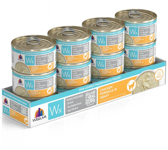 웨루바 12개월이상 성묘용 Wx 인 포커스 주식캔, 닭, 85g, 12개