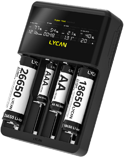 라이칸 리튬이온 배터리 초고속 충전기 L4 울트라, 1개