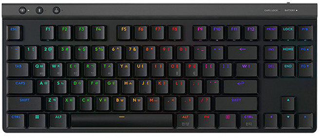 로지텍 G515 LIGHTSPEED TKL 무선 게이밍 키보드, 블랙, 920-012576, 적축