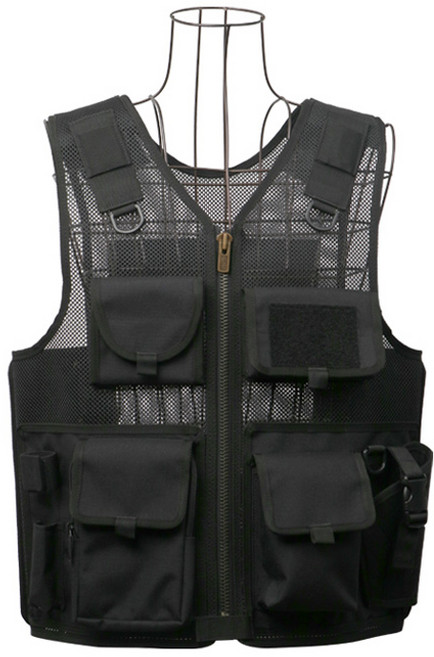 델파 경호원 조끼 DP-BX114, 블랙, 1개