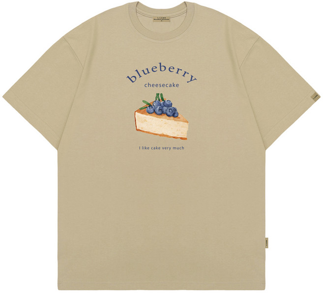 엘라모 치즈케이크 오버핏 반팔 티셔츠