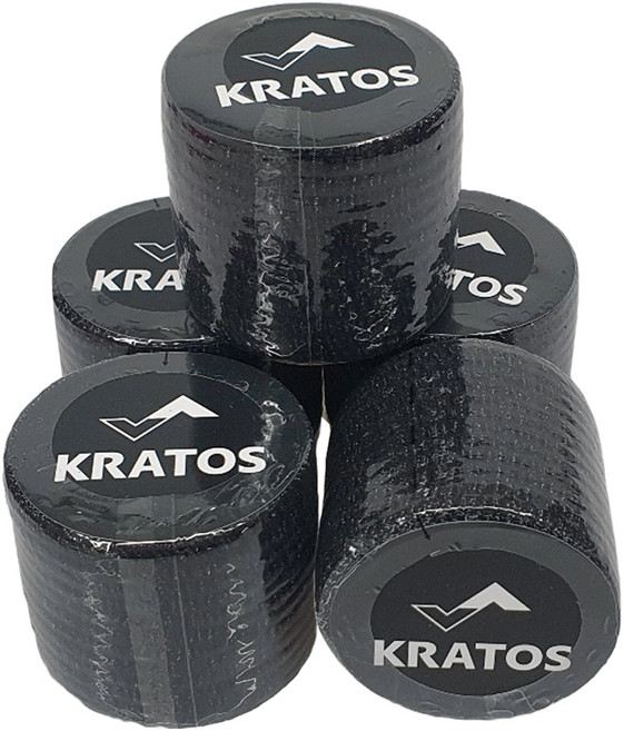 KRATOS 접착식 훅 그립 테이프 블랙, 5개