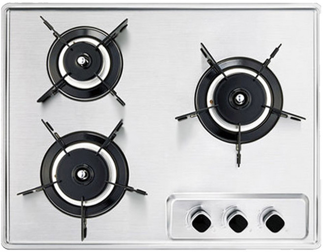 Haatz 빌트인 가스레인지 독립형 그레이트 3구 방문설치, GC-3608SDBHP, LPG