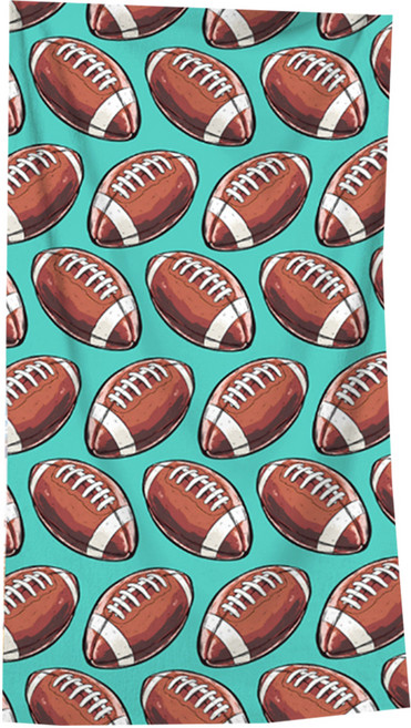 알로데 스포츠 디지털 여행 비치타월 80 x 160 cm, 08 그린럭비공, 1개