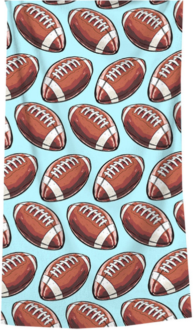 알로데 스포츠 디지털 여행 비치타월 80 x 160 cm, 07 하늘럭비공, 1개