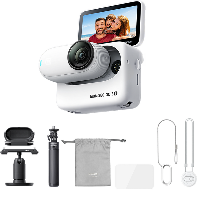 인스타360 스타트 번들 128GB 액션캠 GO 3S, 화이트