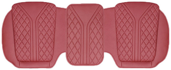 리버폭스 차량용 퀼팅타공 메모리폼 뒷좌석 방석, 레드, 1개