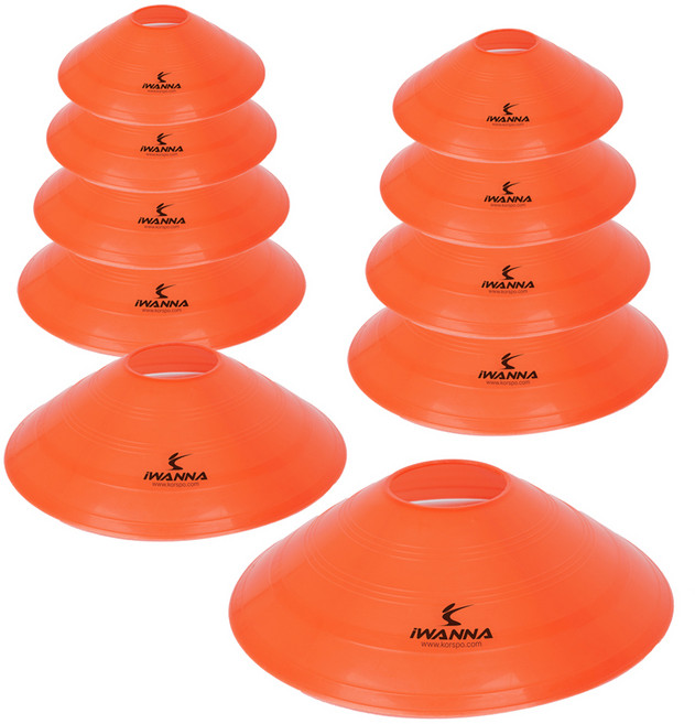 아이워너 스포츠 접시콘 10p, 오렌지, 1개