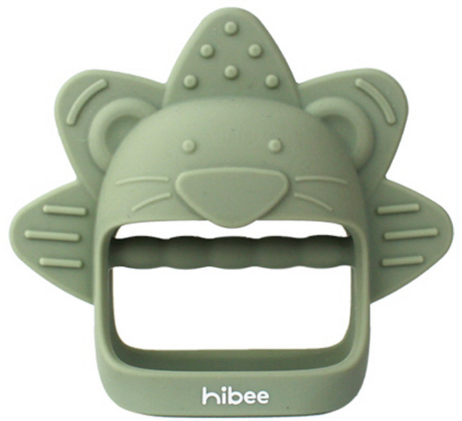 하이비 사자냠 실리콘 글러브형 손목 치발기, 올리브그린, 1개, 치발기 + 케이스