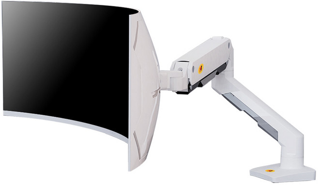 노스바유 NB G50 초고중량 싱글 모니터 거치대, 화이트, 1개