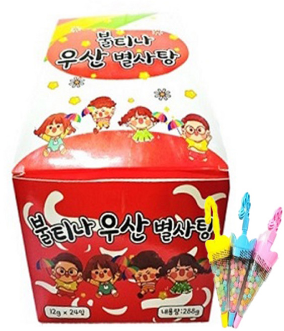 불티나 우산 별사탕 24p, 1개, 288g