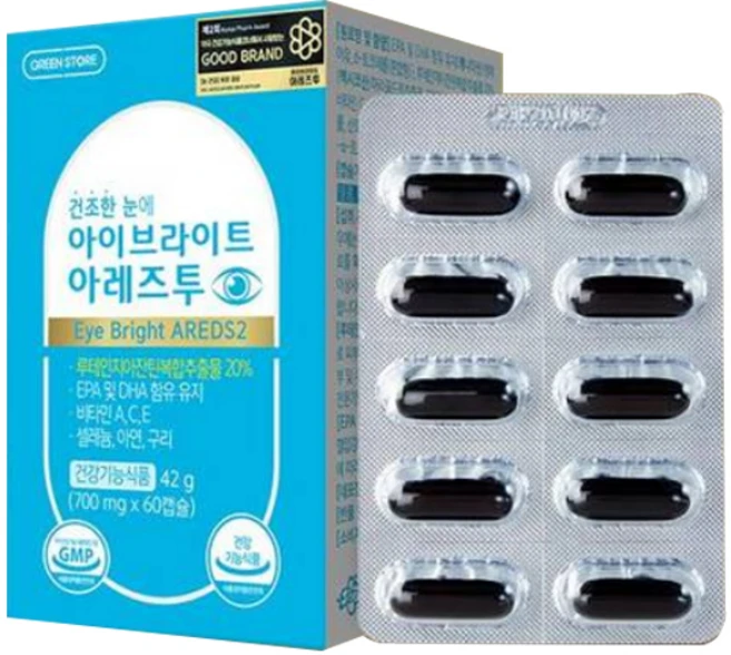 그린스토어 아이브라이트 아레즈투, 60정, 1개 - 쿠팡