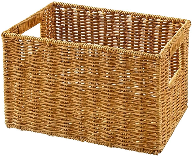 comet Home 仿藤編收納籃, 方形, 1個