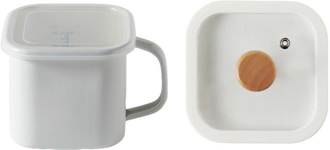 모다키친 인덕션 법랑냄비 1.45L + 유리뚜껑 2종 세트, 1세트