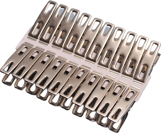 아이코어스 스테인레스 플랫 빨래집게, 20개