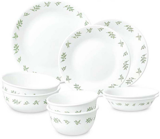Corelle Brands 康寧餐具 萊姆樹 雙人份, 9入, 混合顏色, 1套