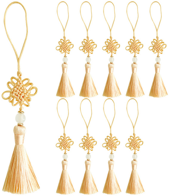 핸즈픽 수려 구슬 노리개, 버터, 10개