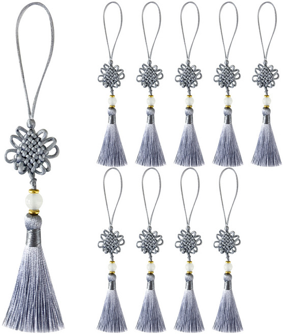 핸즈픽 수려 구슬 노리개, 무드그레이, 10개