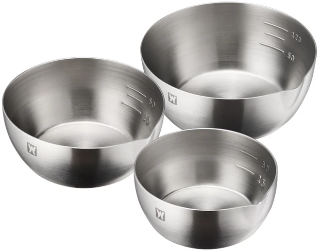 바겐슈타이거 스텐304 쿠킹 미니 계량볼 소 45ml + 중 90ml + 대 180ml 세트, 1세트 - 쿠팡