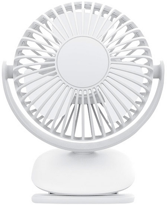위드앤올 휴대용 클립 충전식 유모차 선풍기, WNA-F400, 화이트