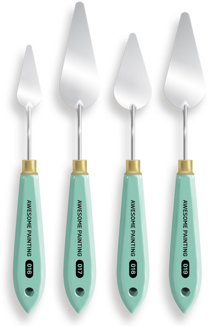 어썸페인팅 AP 나이프 4종 세트 소프트형 104, 1세트