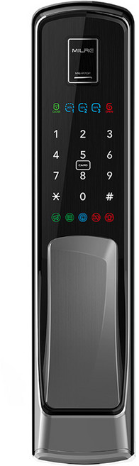 Milre 美樂 推拉式指紋辨識智慧門鎖 ME-P70F + 感應卡 4入組, ME-P70F(門鎖), 由顧客自行安裝