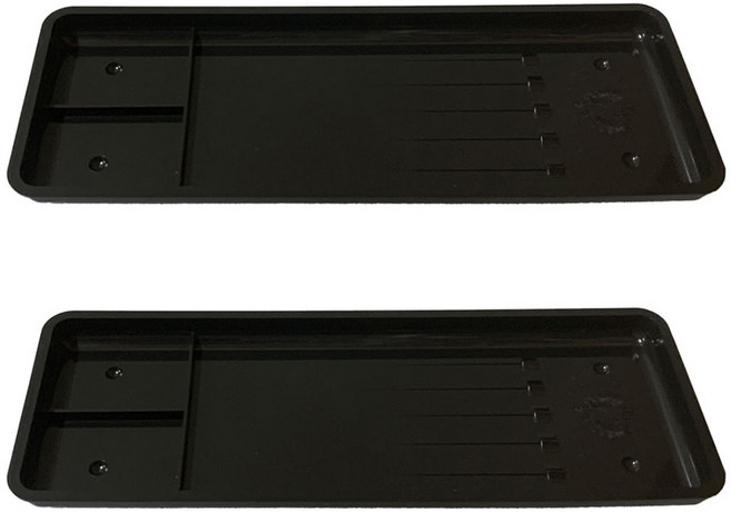 매표 C형 펜접시, 검정, 2개