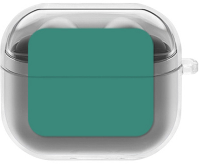 에잇클로드 심플리 갤럭시 버즈3 / 버즈3 프로 공용 일체형 클리어 무선 이어폰 하드 케이스, 포레스트, 1개