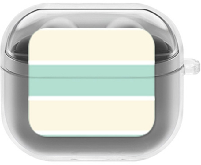 에잇클로드 심플리 갤럭시 버즈3 / 버즈3 프로 공용 일체형 클리어 무선 이어폰 하드 케이스, 캉캉메론, 1개