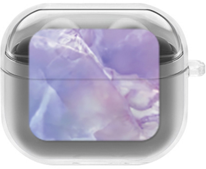 에잇클로드 심플리 갤럭시 버즈3 / 버즈3 프로 공용 일체형 클리어 무선 이어폰 하드 케이스, 센치오로라, 1개