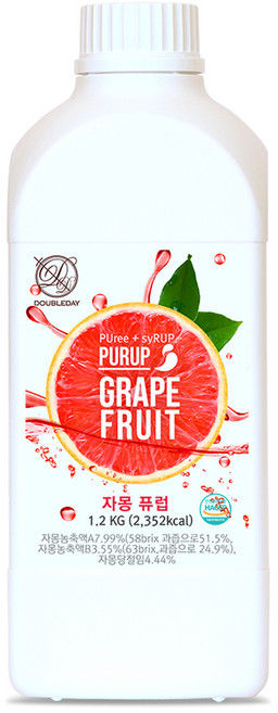 더블데이 자몽 퓨럽, 1.2kg, 1개