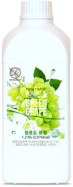 더블데이 청포도 퓨럽, 1.2kg, 1개