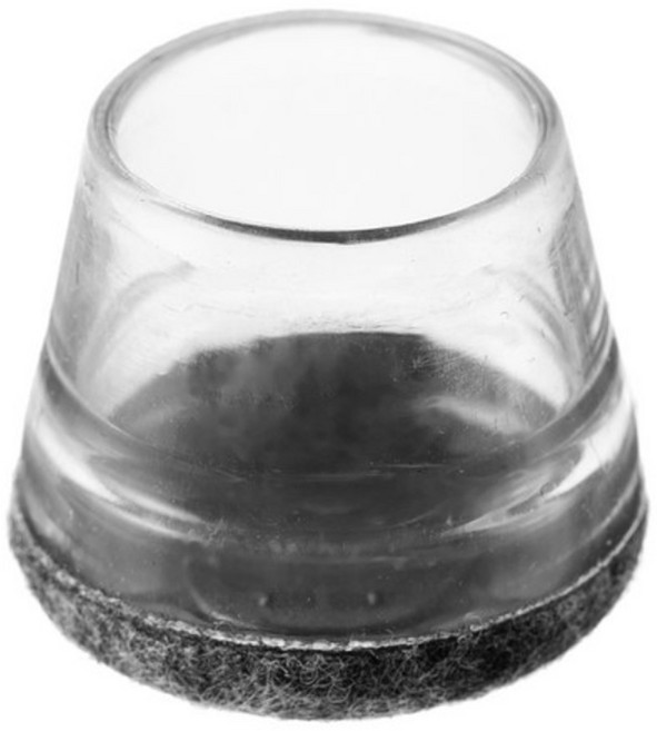 comet Home 防滑透明椅腳套, 灰色, 16個