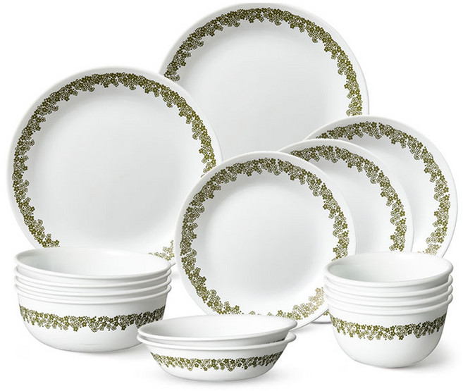 코렐 스프링블라썸 4인 한국형 식기세트 15p, 혼합색상, 식기 15p, 1세트