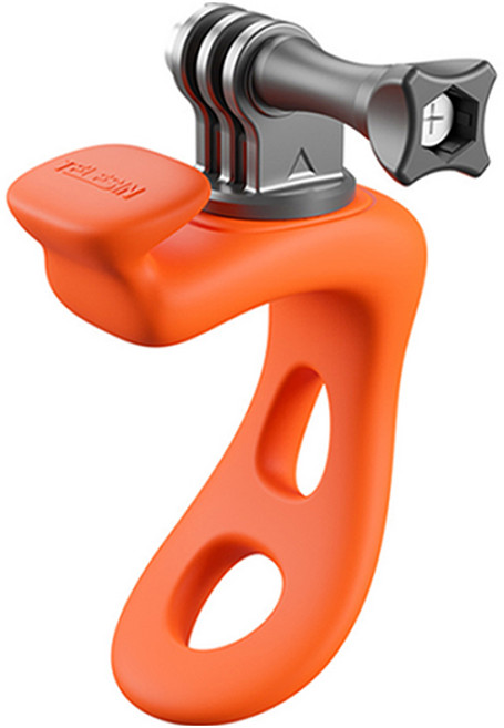 텔레신 액션캠 실리콘 봉클램프 마운트, 오렌지, 1개