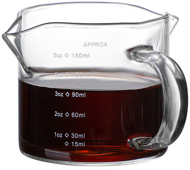 커피보니 벨크리머 에스프레소 샷잔 150ml, 투명, 1개