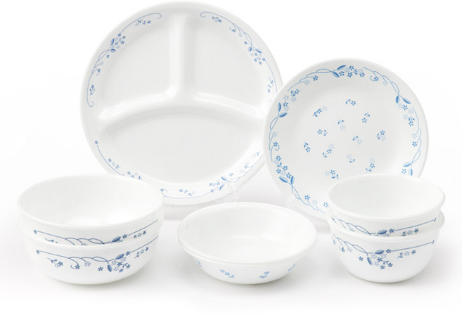 코렐 프로빈셜 블루 2인 한국형 듀오세트 8p, 혼합색상, 식기 8p, 1세트