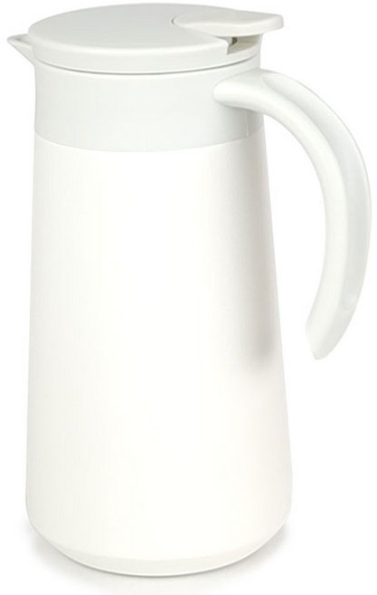 에버튼하우스 스테인레스 핸디 저그 보온보냉주전자, 화이트, 1개, 800ml