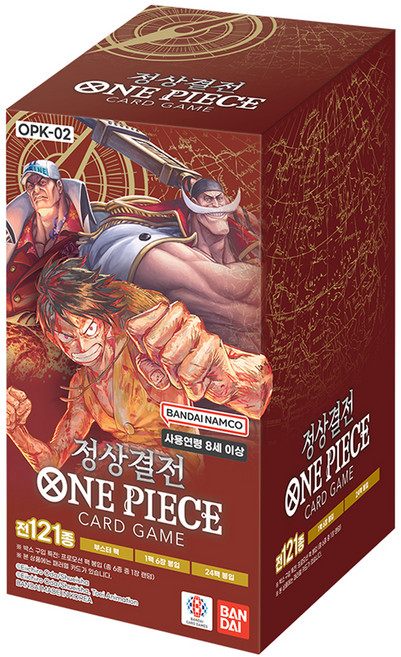 반다이남코 원피스 정상결전 부스터 팩 2탄 카드게임, 브라운, 1개
