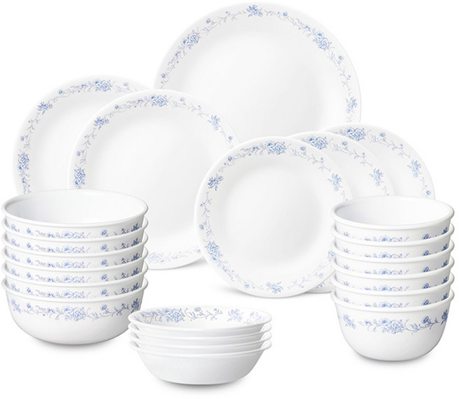 Corelle Brands 康寧餐具 法式藍 6人份 韓式餐具組 22件, 混合色, 餐具 22件, 1套