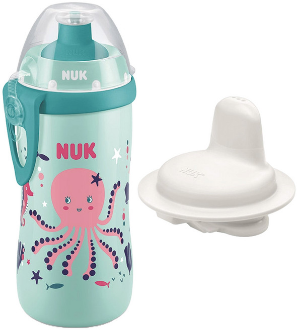 누크 퍼스트초이스 키즈 주니어컵 + 스포츠캡 + 하드스파우트 세트, 300ml, 1세트, 문어