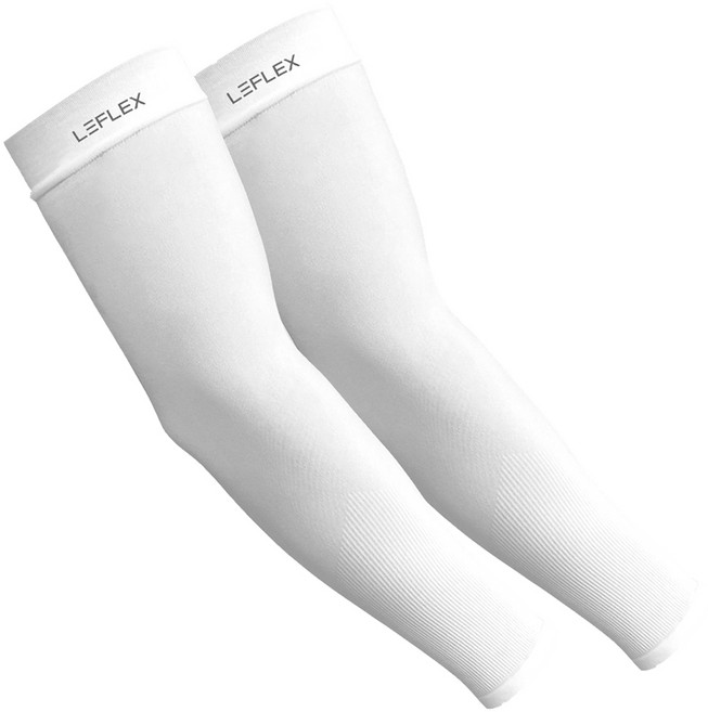 르플렉스 자외선 차단 무봉제 쿨 팔토시, 화이트, 1개