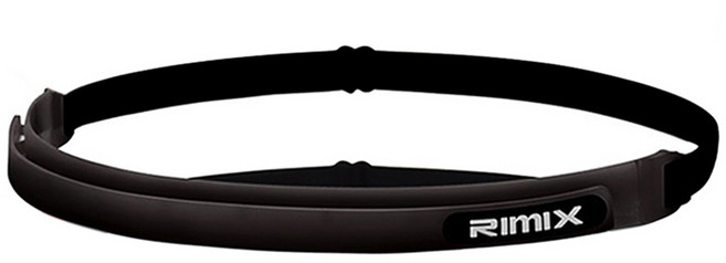 리믹스 실리콘 스포츠 헤어밴드 머리띠, 블랙, 1개