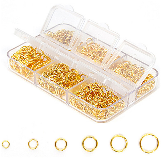 지오비즈 키링만들기 스틸 오링 6종 세트 920p, 골드, 1세트