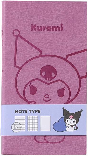 산리오캐릭터즈 쿠로미 핸디노트, 퍼플, 1개