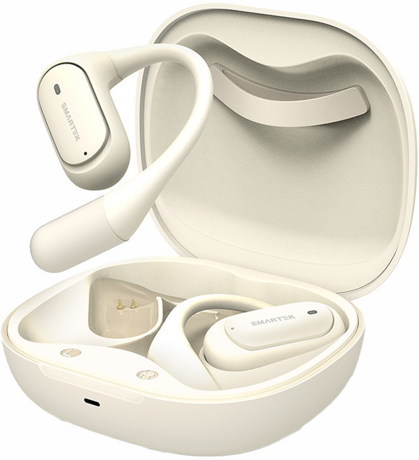 스마텍 오픈형 스포츠 블루투스 이어셋, STBT-EC650, 베이지