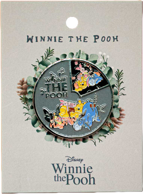 디즈니 데스크 꾸미기 핀 룰렛뱃지 곰돌이푸, 1개입, 1개